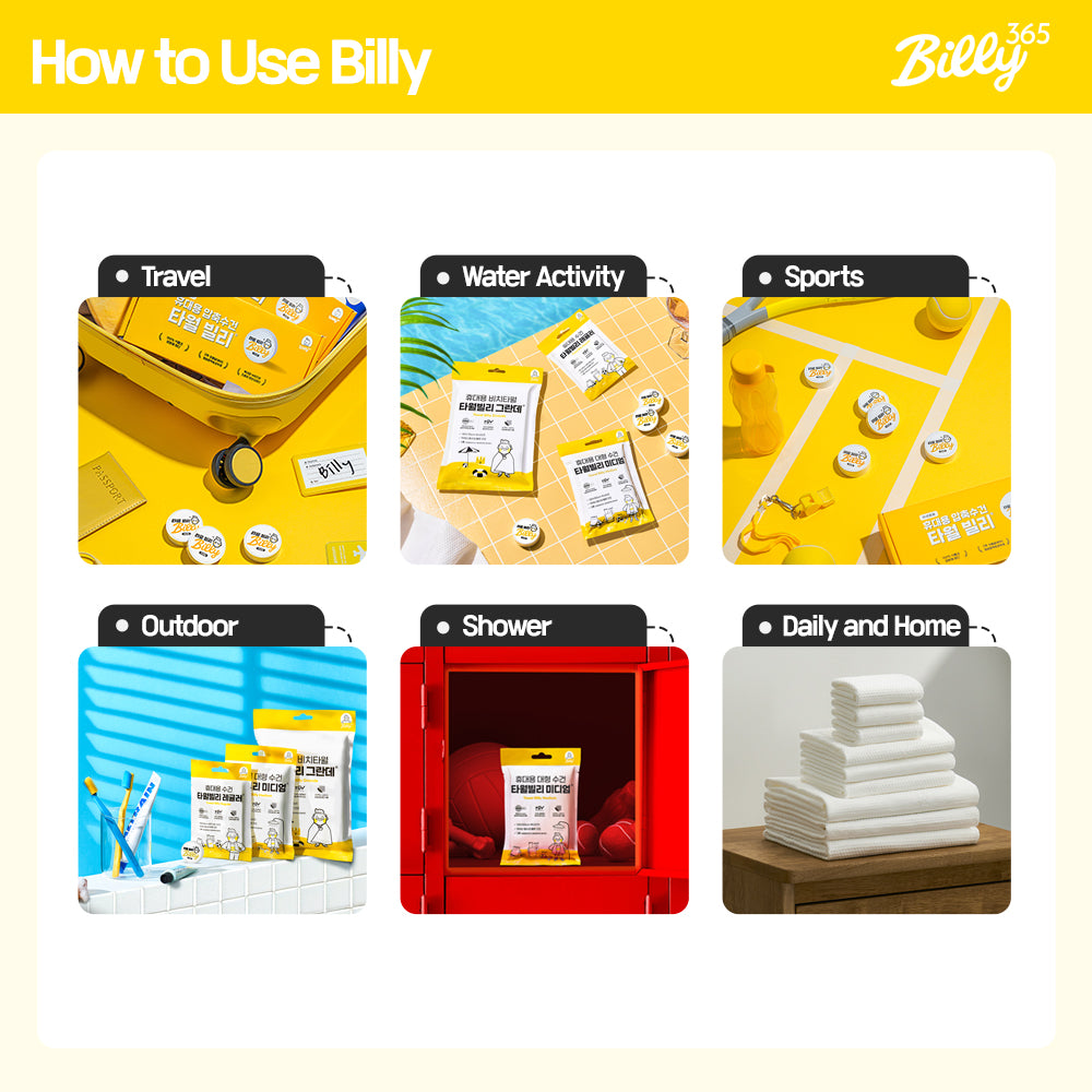 Towel Billy Medium (5pcs)