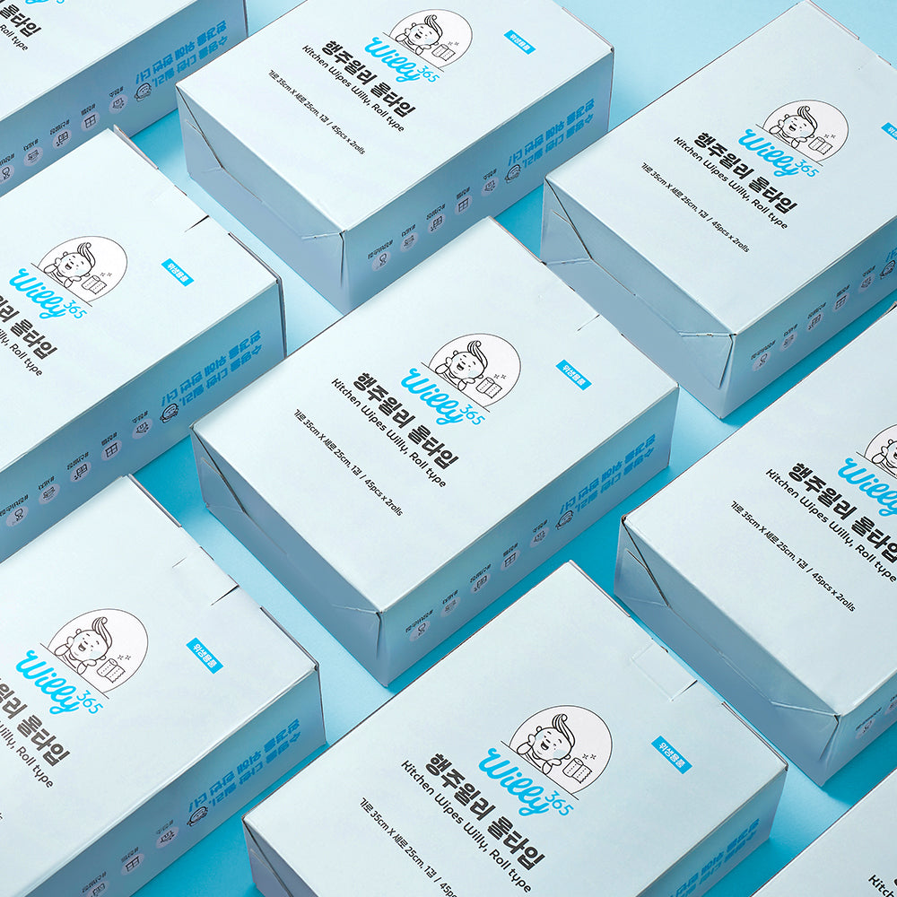 Dishcloth Willy – Roll Type (2 Rolls, 90 Sheets)